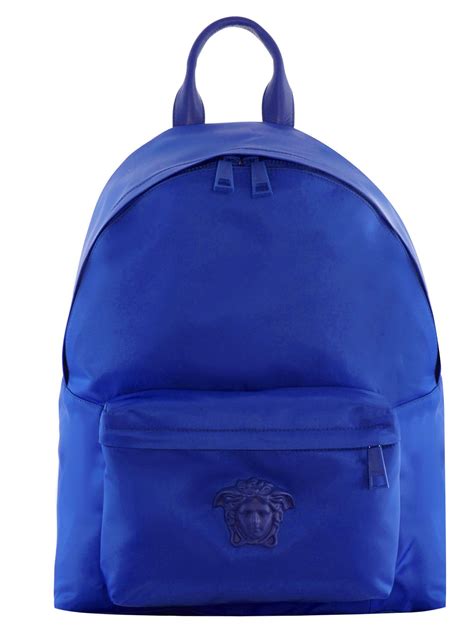 versace navy blue backpack|versace backpack for men.